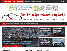 Tablet Screenshot of motorsportsnews.net